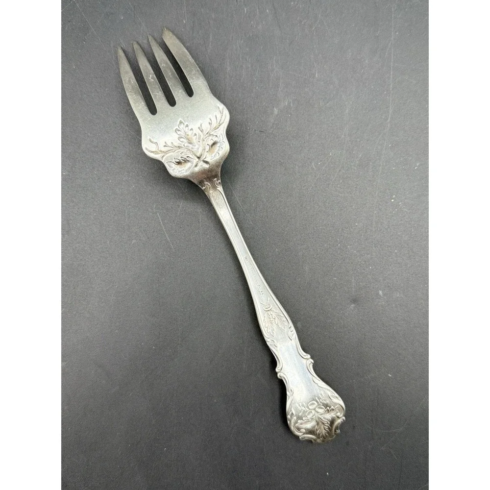 Charter‎ Oak by 1847 Rogers Plate Silverplate Cold Meat Fork 8 3/8